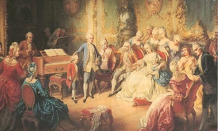 Mozart, chemat să cânte în fața împărătesei Mariei Tereza la numai 6 ani jpeg