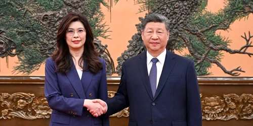 Xi Jinping si lidera KMT Cheng Li wun FOTO X / Li Jingjing @Jingjing_Li