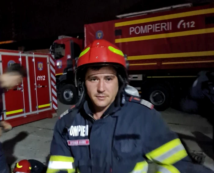 Dragoș Buțurcă a participat și la o misiune în Grecia FOTO ISU Neamț