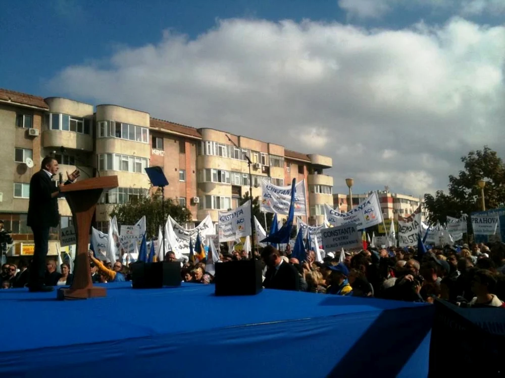 Mitingul electoral ACL de la Constanţa cu Klaus Iohannis Foto Mariana Iancu