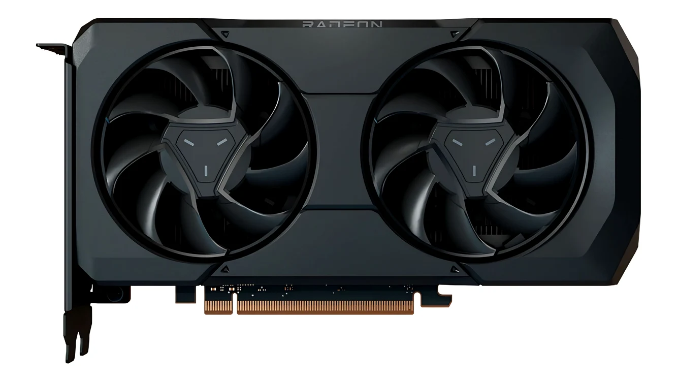 Placă video AMD Radeon RX 7600 XT.