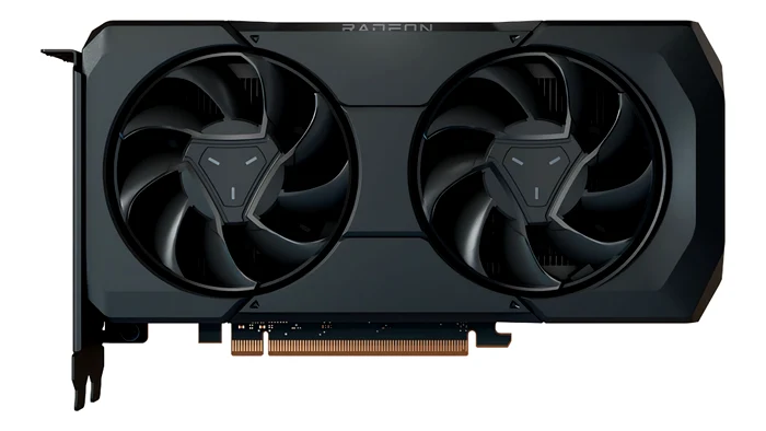 Placă video AMD Radeon RX 7600 XT.
