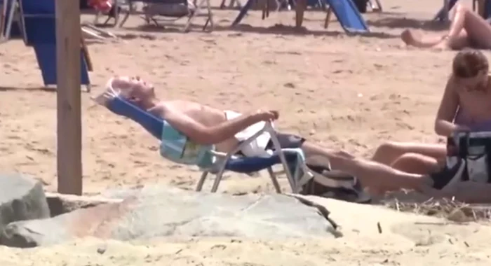 Joe Biden s-a relaxat la plajă Foto: captură video Twitter