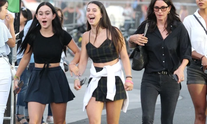 *EXCLUSIVE* Courteney Cox heads to the Ed Sheeran concert with daughter Coco Arquette jpeg