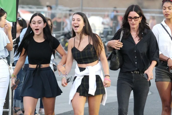 *EXCLUSIVE* Courteney Cox heads to the Ed Sheeran concert with daughter Coco Arquette jpeg