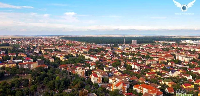 Zona Calea Lipovei din Timişoara. În îndepărtare se vede Pădurea Verde FOTO Eye in the Sky