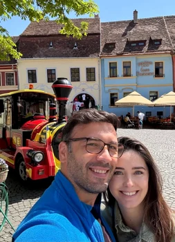 Marina și Daniel Nițoiu s-au relaxat la Sighișoara foto: Instagram
