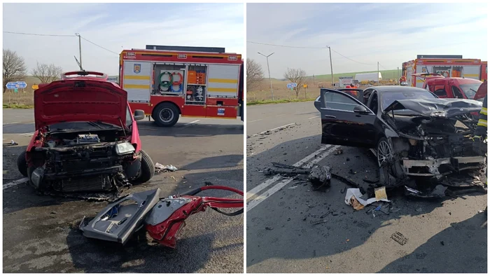 Accident rutier în județul Constanța cu șapte persoane implicate, una inconștientă și încarcerată. A intervenit și elicopterul SMURD