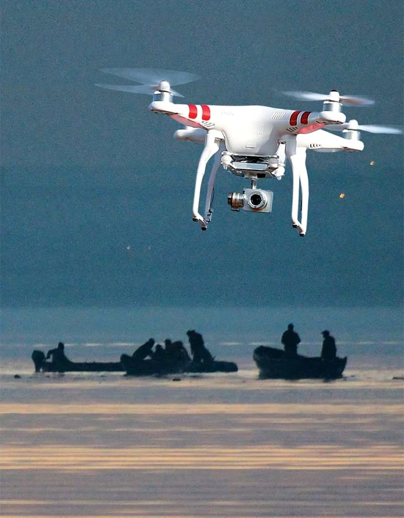 Bogdan Dumitru a ghidat drona de la solFoto: Adevărul