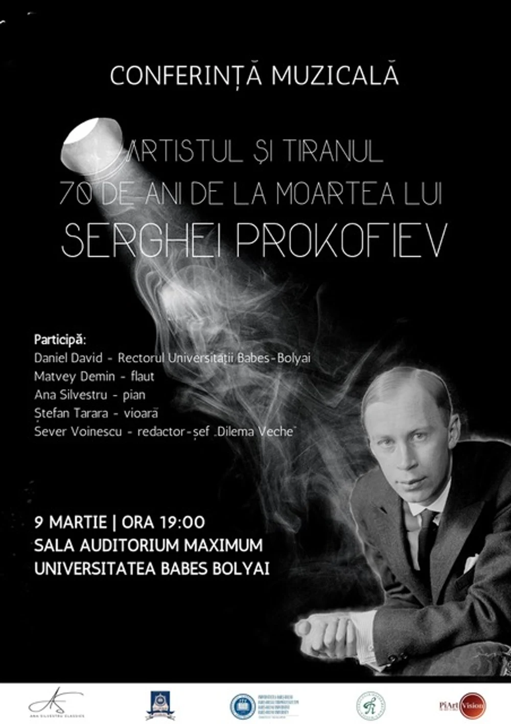 „Artistul și tiranul”, un eveniment cultural inedit la UBB. Serghei Prokofiev, artistul născut la Donețk care a murit la Moscova aproape în același timp cu Stalin