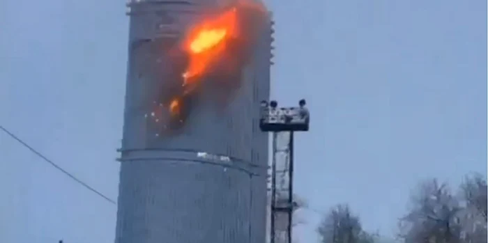 Aeroportul din orașul Kazan a fost închis în urma atacului FOTO Captură video