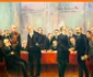 Participanţii la Conferinţa de Pace de la Bucureşti 1913 - pictură de G.D. Teodorescu Sursa muzeulvirtual.ro