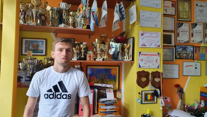 Marian Petria a câștigat zeci de medalii și cupe la competițiile de atletism FOTO Valentin Trufașu