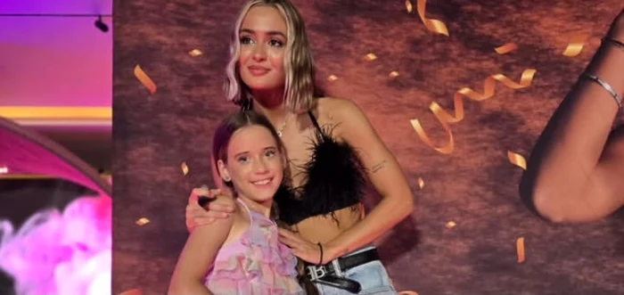 Iza, fiica Sânzianei Buruiană, e fan Iuliana Beregoi foto: Arhiva personală