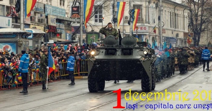 Paradă militară la Iaşi FOTO Primăria Iaşi