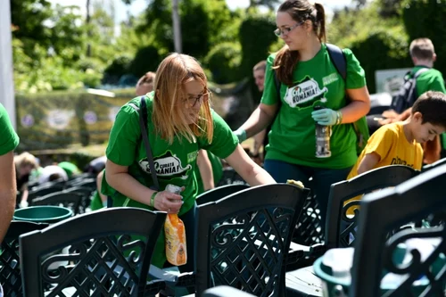 Voluntarii au curăţat Grădina de Vară Capitol