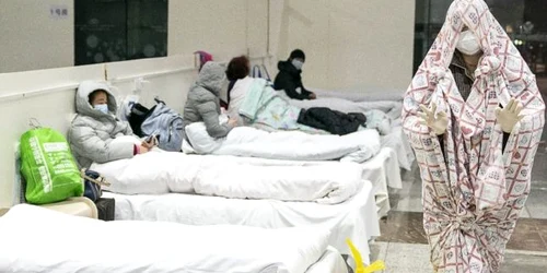 Coronavirus - pacienti in Wuhan FOTO AFP/ China Out