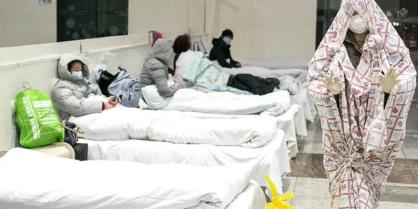 Coronavirus - pacienti in Wuhan FOTO AFP/ China Out 