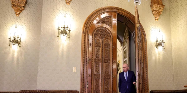 Conferință de presă organizată de președintele interimar Ilie Bolojan la Palatul Cotroceni, în București. FOTO Inquam Photos / Octav Ganea 