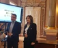 Eli Lăslean alături de primarul Călin Bibarț,