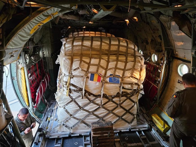 România trimite ajutoare pentru civilii din Gaza. Aeronava cargo este pusă la dispoziție de Comisia Europeană