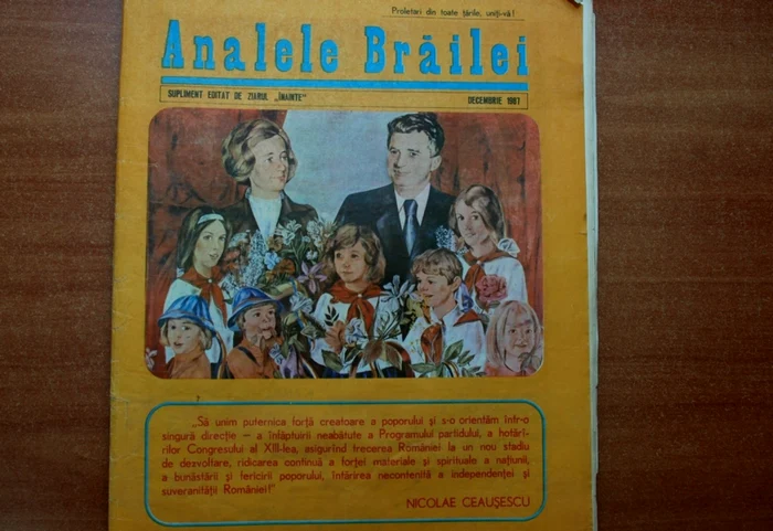 Revista Analele Brăilei îi dedica un numar întreg lui Ceausescu FOTO Florentin Coman