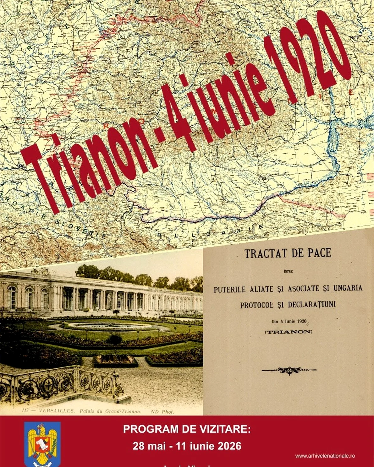 Expoziția „Trianon – 4 iunie 1920”, la Arhivele Naționale ale României 