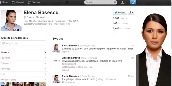 Cele mai recente postări pe Twitter ale Elenei Băsescu