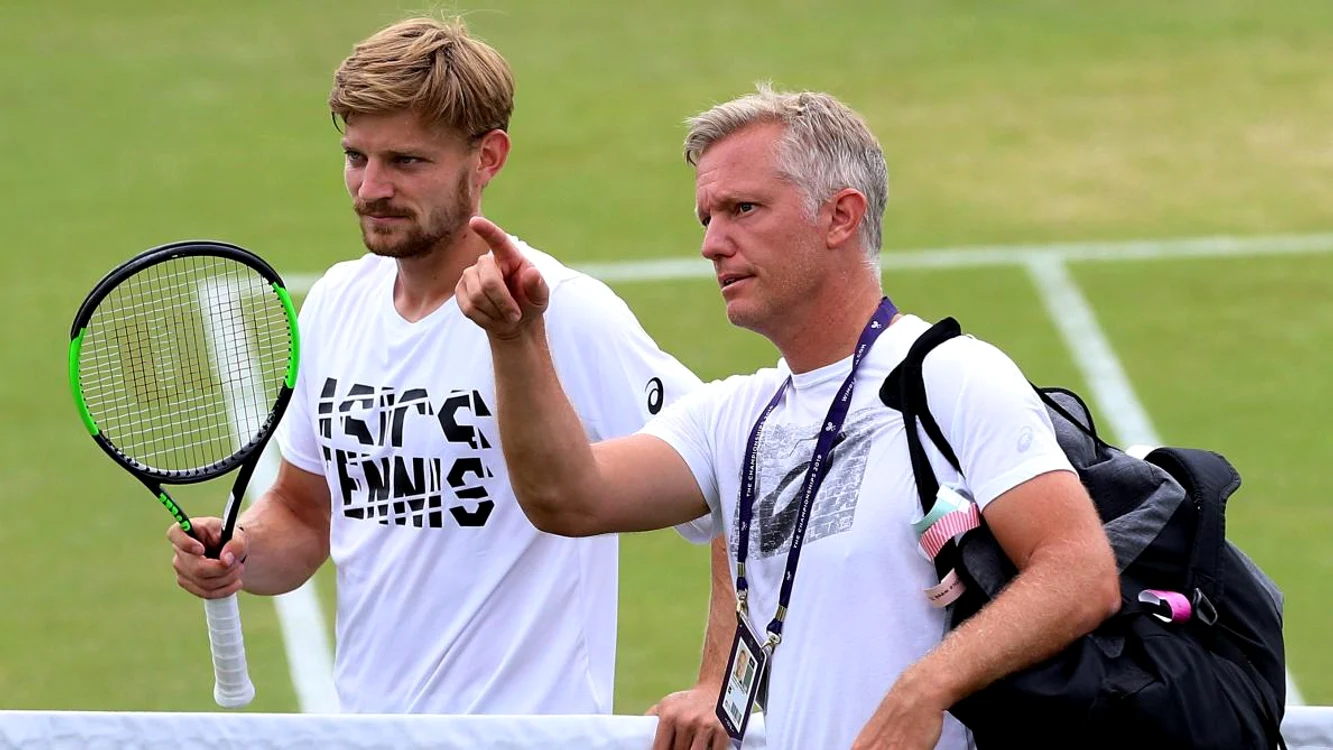 Thomas Johansson (dreapta), alături de David Goffin.