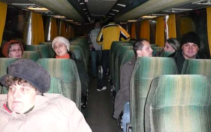 În autobuz
