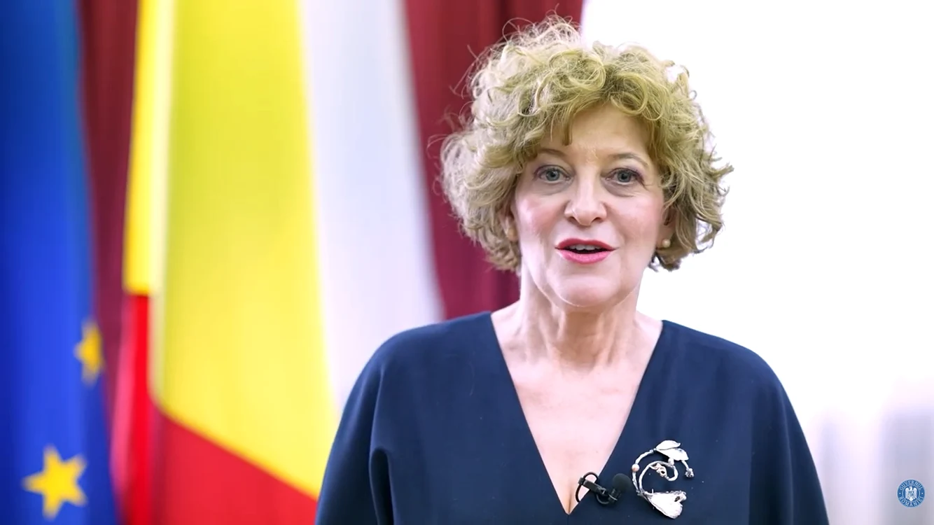 Oana Gheorghiu a preluat joi mandatul de viceprim-ministru. FOTO: captură video YouTube