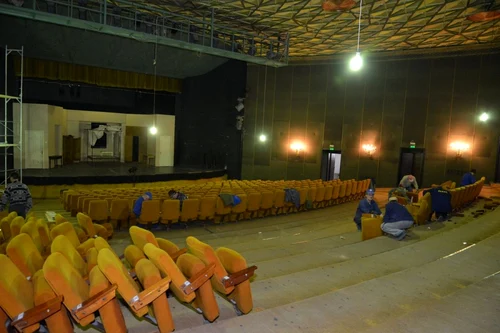 Lucrările la Sala Mare sunt în toi. FOTOprimăria braşov