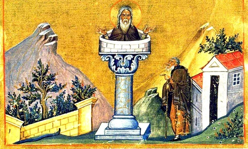 calendar ortodox 2021 11 decembrie daniel stalpnicul miniatura din menologhionul lui vasile al ii lea macedoneanul jpeg