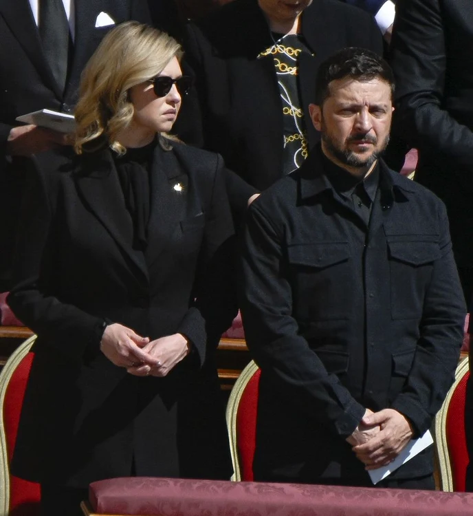 Volodimir Zelenski, alături de soția sa, Olena (Foto: Profimedia)