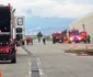 Incendiu la o fabrică de lemne FOTO ISU Brașov