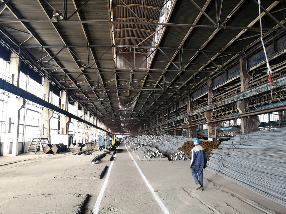 Depozitul COS de 15.000 de tone de oțel. FOTO C.S