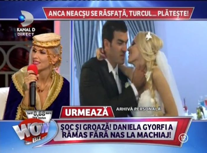 Artista este foarte fericită alături de soţul ei, turcul Serkan (captură: WOWbiz)