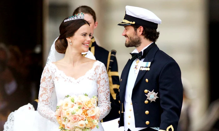 Prințul Carl Philip și Prințesa Sofia ai Suediei la nunta lor din 2015, Profimedia jpg