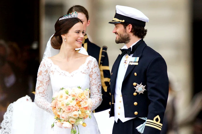 Prințul Carl Philip și Prințesa Sofia ai Suediei la nunta lor din 2015, Profimedia jpg