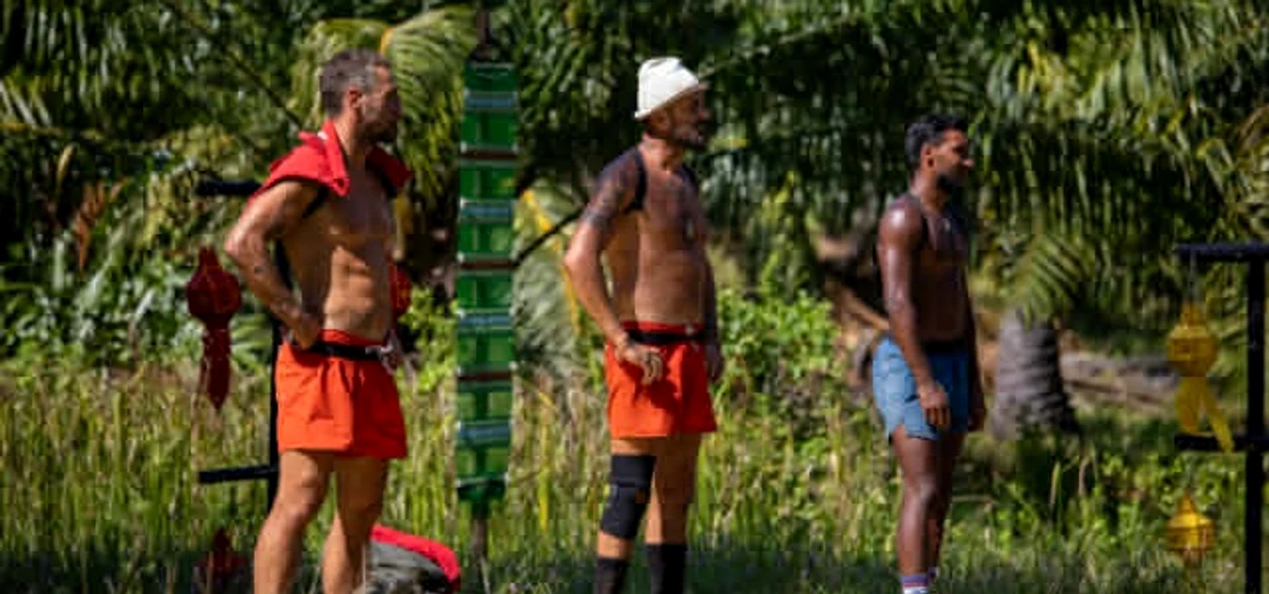 Vladimir Drăghia, Dumbo și Valentin Tănase se luptă pentru trofeul Desafio: Aventura foto: Pro TV