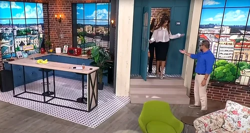 Nicoleta Luciu și Iuliana Luciu la Cătălin Măruță la Pro TV. FOTO: captură de ecran