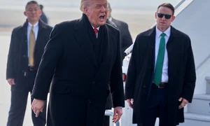 Donald Trump a ajuns în Elveția, la Davos FOTO Profimedia