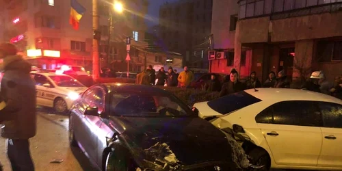 accident cu 5 masini implicate cluj foto isu cluj