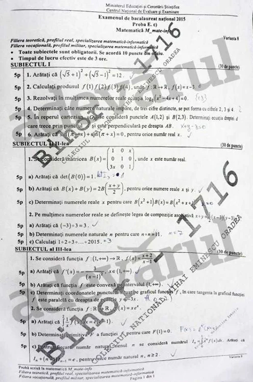 subiecte mate info bac