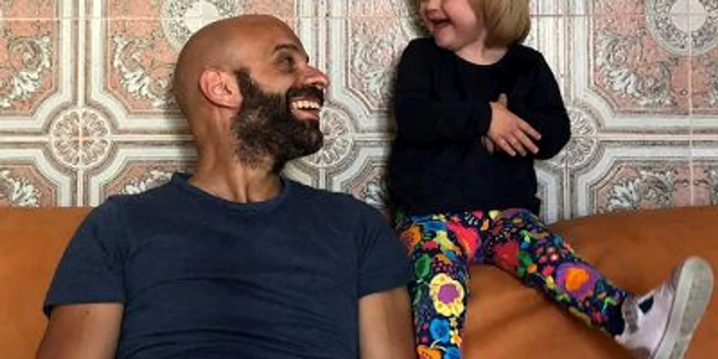 Luca Trapanese, alături de fiica lui, Alba FOTO Instagram Luca Trapanesse