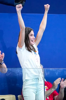 Letizia la polo la Olimpiada de la Paris. FOTO: Profimedia