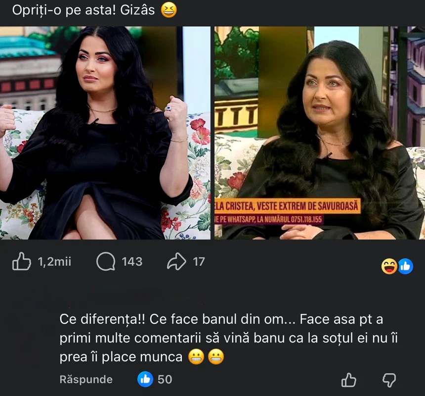 Gabriela Cristea: Instagram vs Micul ecran / foto: Facebook