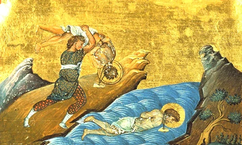 calendar ortodox 2022 13 ianuarie Martiriul Sfinților Mucenici Ermil și Stratonic   miniatură din Menologhionul lui Vasile al II lea Macedoneanul (985  Vatican Library  Roma ) jpg