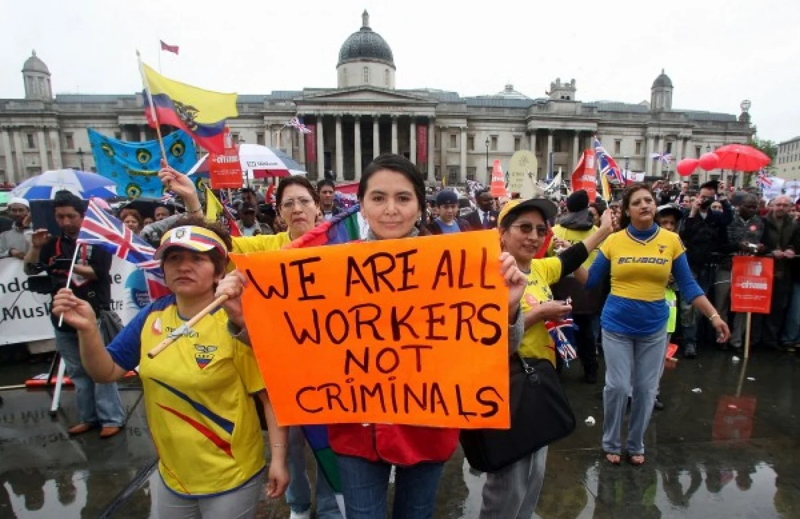 Imigranţii au protestat în repetate rânduri faţă de campaniile de denigrare din Marea Britanie