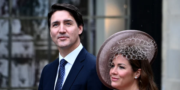 Încoronarea Regelui Charles al III-lea: Justin Trudeau și soția sa, Sophie Gregoire Trudeau. FOTO EPA-EFE